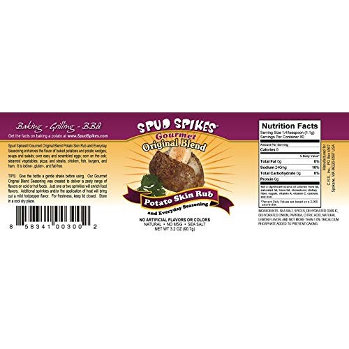 Spud Spikes Gourmet Everyday Seasonings And Rubs Pack, Original