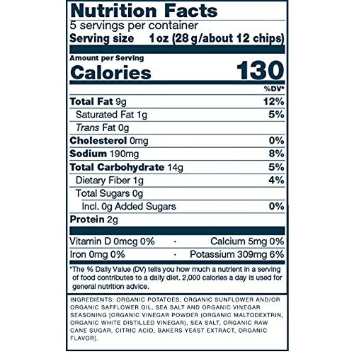 Spudlove Organic Thick-Cut Crunchy Potato Chips | Sea Salt | 5 O