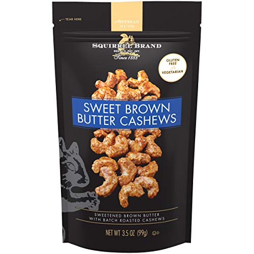 Squirrel Brand Artisan Nuts Sweet Brown Butter Cashews, 3.5 Oz