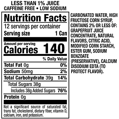 Squirt Citrus Soda, 12 Fl Oz Can Pack Of 12