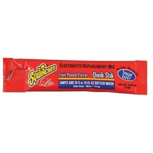 Sqwincher 060202-Fp Sugar-Free Quick Stick, Fruit Punch,10 Bags