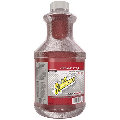 Sqwincher Liquid Concentrate, Cherry, 64 Fl Oz Pack Of 6