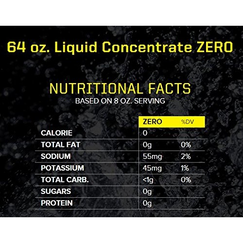 Sqwincher Zero Liquid Concentrate, Orange, 64 Fl Oz Case Of 6