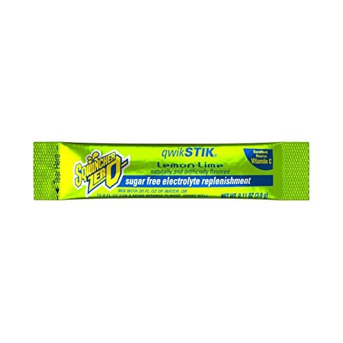 Sqwincher Zero Qwik Stik Sugar Free, Lemon Lime, .11 0Z Pack Of