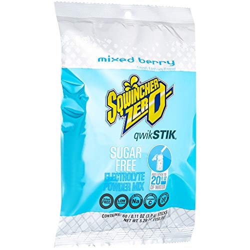 Sqwincher Zero Qwik Stik Sugar Free, Mixed Berry, .11 0Z Pack O