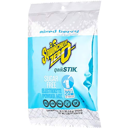 Sqwincher Zero Qwik Stik Sugar Free, Mixed Berry, .11 0Z Pack O