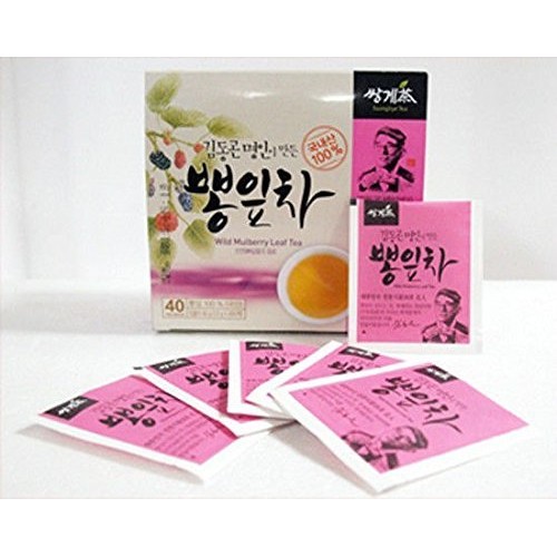 Mulberry Leaves Tea 1G X 40 Tea Bags, Korean Herb Leaves