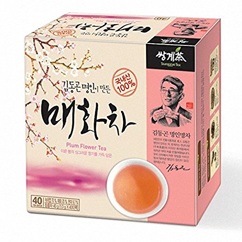 Ssanggye Tea Korean Plum Flower Herb Tea 0.5G X 40 Tea Bags