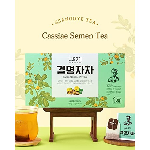 Ssanggye Tea Cassia Seed Tea 1.2g X 100 Tea Bags, Bulk Size Prem...