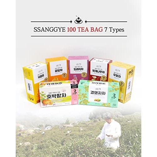 Ssanggye Tea Cassia Seed Tea 1.2g X 100 Tea Bags, Bulk Size Prem...