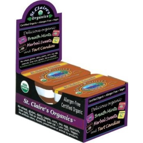 St. Claires Organics Ginger Pastilles, 1.5 Oz Tin Pack Of 6