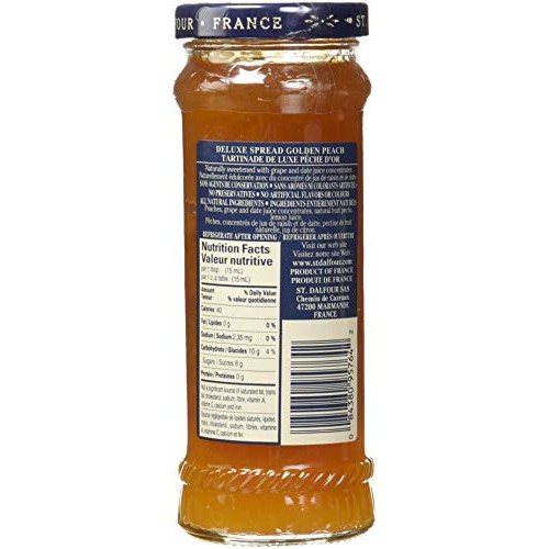 Charles Jacquin-St.Dalfour Consrv, Peach, 100% Fruit, 10-Ounce