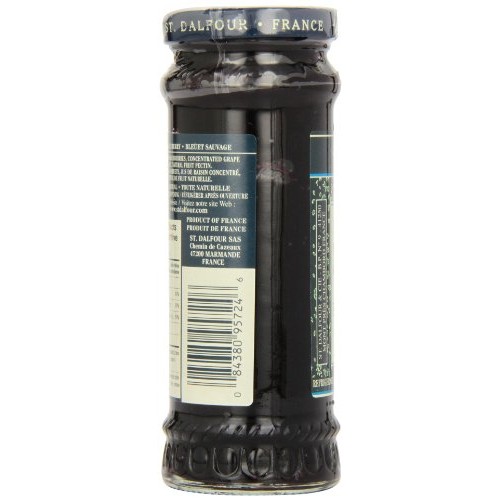 St Dalfour All Natural Wild Blueberry Fruit Preserves, 225Ml, 284G