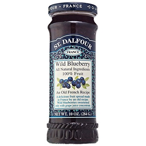 St Dalfour All Natural Wild Blueberry Fruit Preserves, 225Ml, 284G