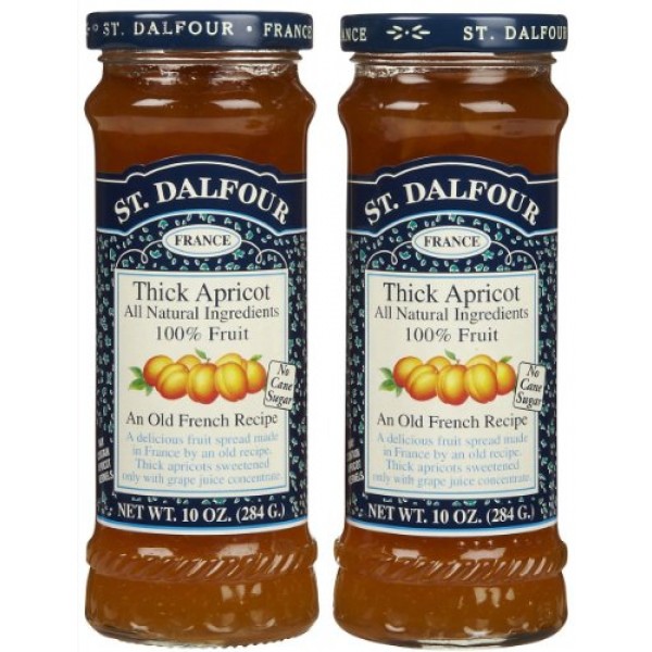 St. Dalfour Apricot Conserves, 10 oz, 2 pk