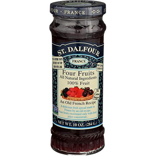 St. Dalfour Four Fruits Fruit Spread, 10 Ounce