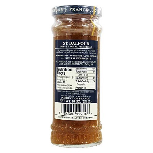 St. Dalfour - Fruit Spread 100% Natural Jam Royal Fig - 10 Oz.