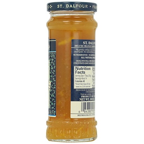 St. Dalfour Orange Marmalade Fruit Spread, 10 Ounce