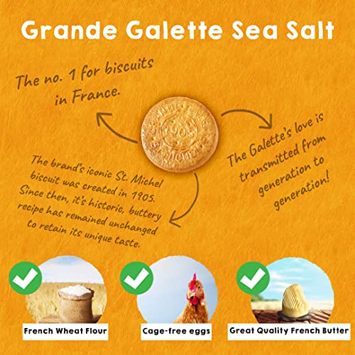 St Michel Grandes Galettes Butter Cookies Biscuits with Sea Salt...