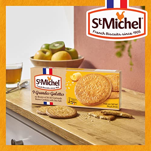 St Michel Grandes Galettes Butter Cookies Biscuits with Sea Salt...