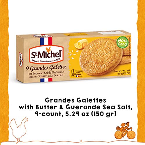St Michel Grandes Galettes Butter Cookies Biscuits with Sea Salt...