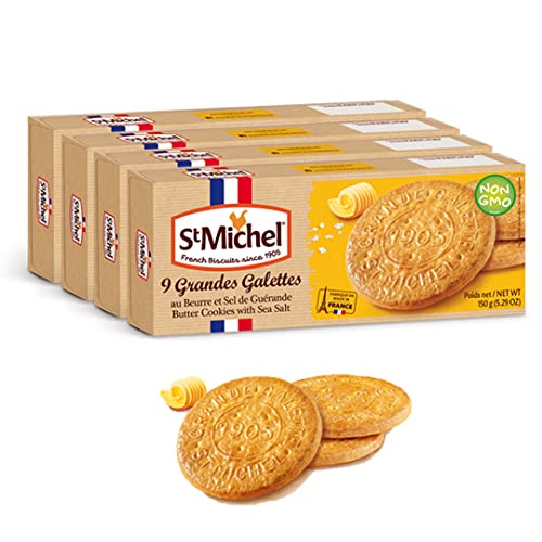 St Michel Grandes Galettes Butter Cookies Biscuits with Sea Salt...