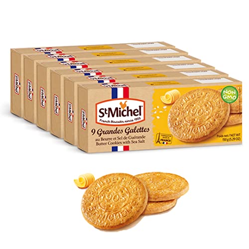 St Michel Grandes Galettes Butter Cookies Biscuits with Sea Salt...