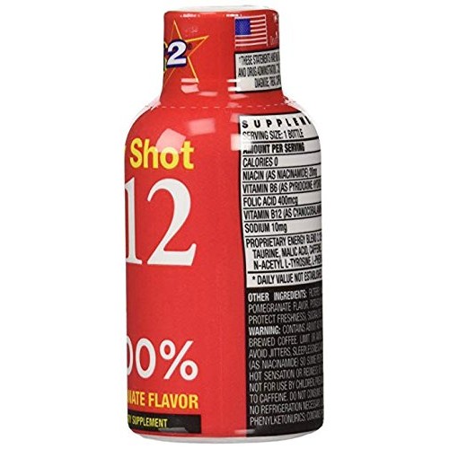 Stacker 2 B12 Energy Shot 24 Count Acai &Amp; Pomegranate 2Oz Daily