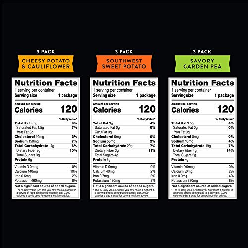 Stacys 1 Oz Bags Pack, Veggie Thins Variety, 9 Count