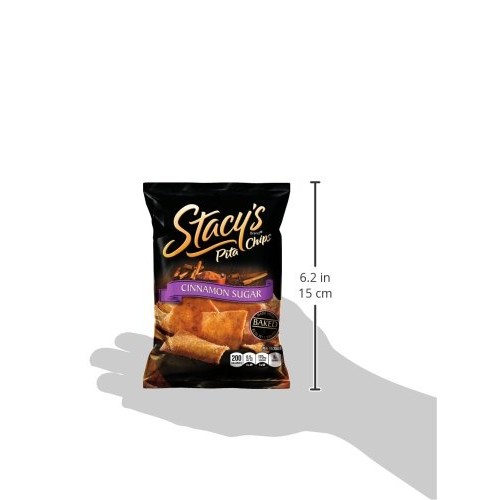 Stacys Cinnamon Sugar Flavored Pita Chips, 1.5 Ounce Pack Of 24