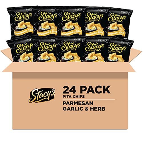 Stacys Parmesan Garlic & Herb Flavored Pita Chips, 1.5 Ounce Ba...