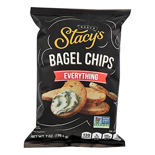Stacys Pita Chips, Bagel Chips,Everything, Pack Of 12, Size 7 O