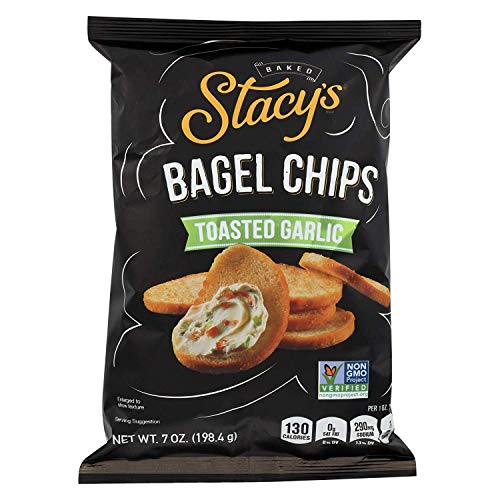 Stacys Pita Chips, Bagel Chips,Toasted Garlic, Pack Of 12, Size