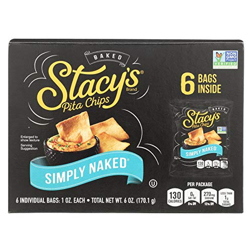 Stacys Pita Chips Pita Chips,Simply Naked, Pack Of 12