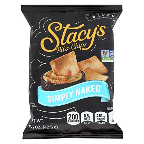 Stacys Pita Chips, Simply Naked, 1.5-Ounce Bags Pack Of 24