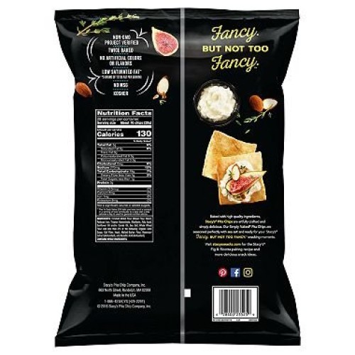 Stacys Pita Chips Simply Naked 28 Oz. Pack Of 4 A1