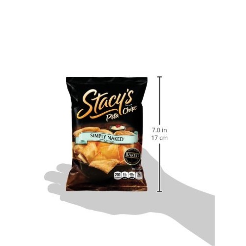 Stacys Simply Naked Pita Chips, 1.5 Ounce Bags Pack Of 24