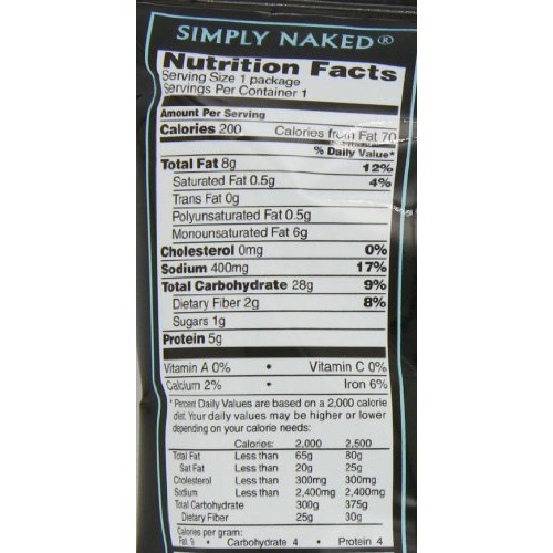 Stacys Simply Naked Pita Chips, 1.5 Ounce Bags Pack Of 24