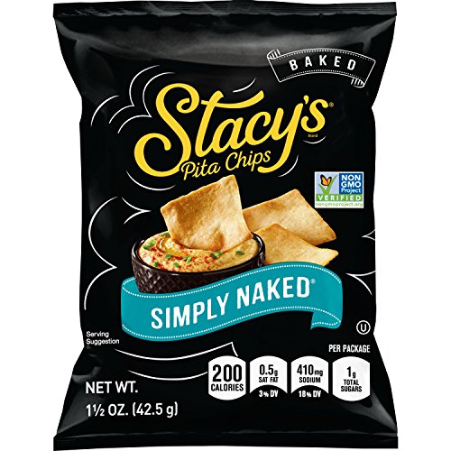 Stacys Simply Naked Pita Chips, 1.5 Ounce Bags Pack Of 24