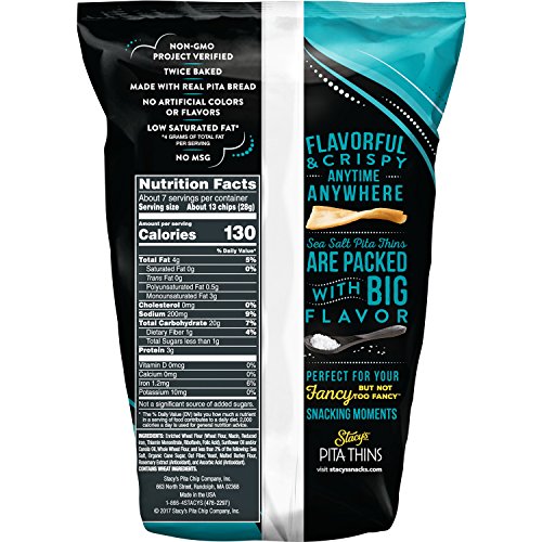 Stacys Simply Naked Pita Thins, 6.7 Ounce Pack Of 8