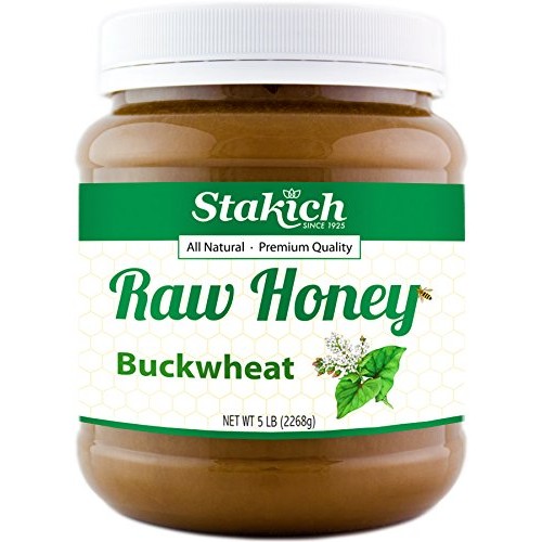 Stakich Buckwheat Antioxidant Raw Honey - 100% Pure, Unprocessed