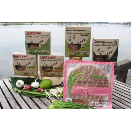 Gluten Free Vietnamese Brown Rice Noodles With Seaweed, 8.6 Oz,