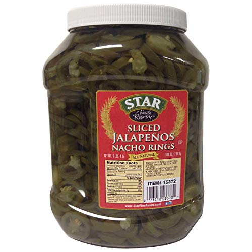 Star Sliced Jalapenos Nacho Rings, 6 Lbs 4 Oz