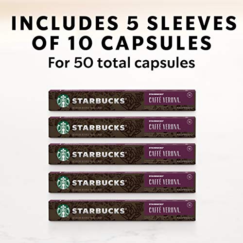 Starbucks By Nespresso, Caffè Verona 50-Count Single Serve Caps