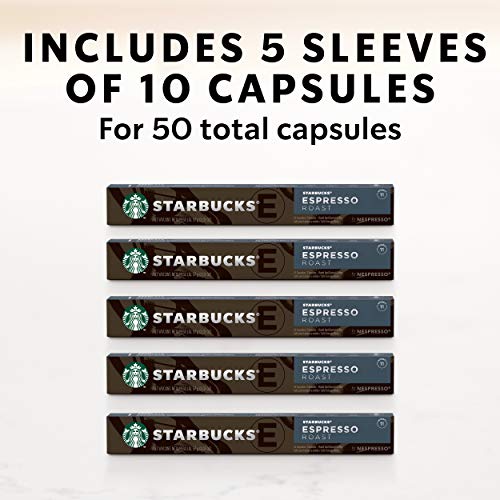 Starbucks By Nespresso, Espresso Dark Roast 50-Count Single Ser
