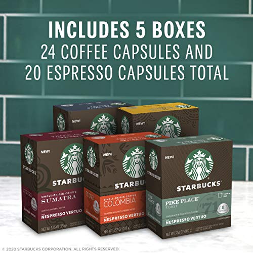 Starbucks By Nespresso, Favorite Variety Pack, 44 Count