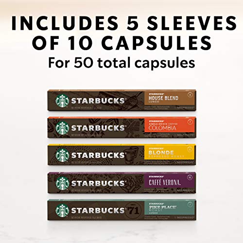 Starbucks By Nespresso, Favorites Variety Pack 50-Count Single