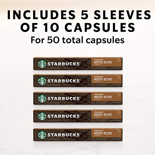 Starbucks By Nespresso, House Blend 50-Count Single Serve Capsu