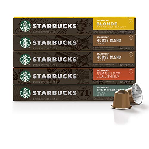 Starbucks By Nespresso, Mild Variety Pack 50-Count Single Serve
