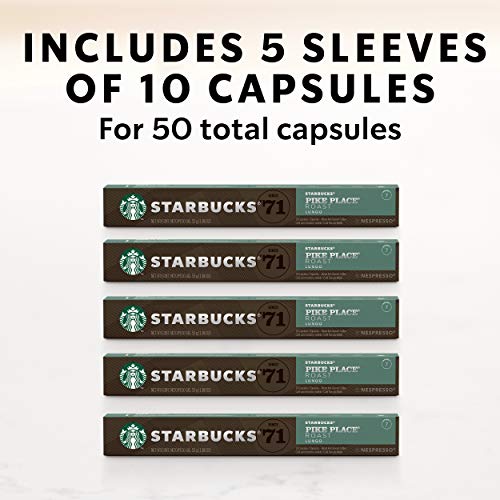 Starbucks By Nespresso, Pike Place Roast 50-Count Single Serve